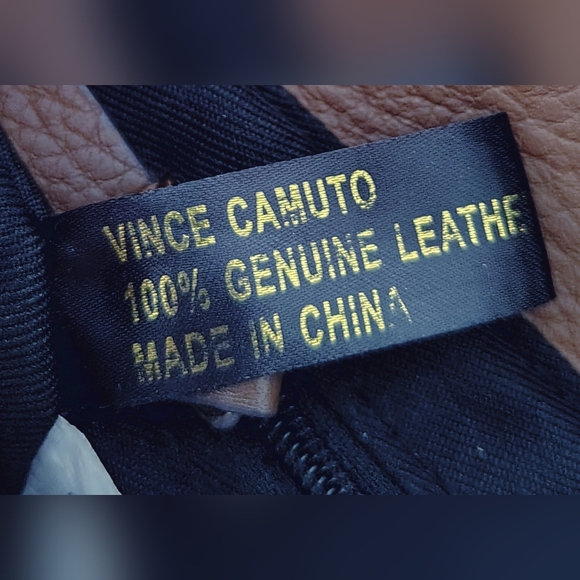 Vince Camuto Brown Cognac Leather Crossbody Handbag - Picture 8 of 8